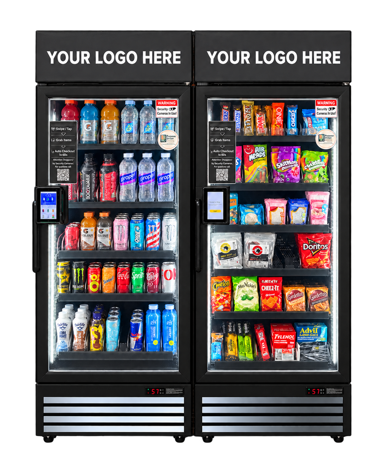 Drinks and snacks side by side Drinks and snacks side by side